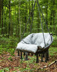 Venture Home Hamtic Swing Steel/Fabric - Grey / w pillows - vivahabitat.com