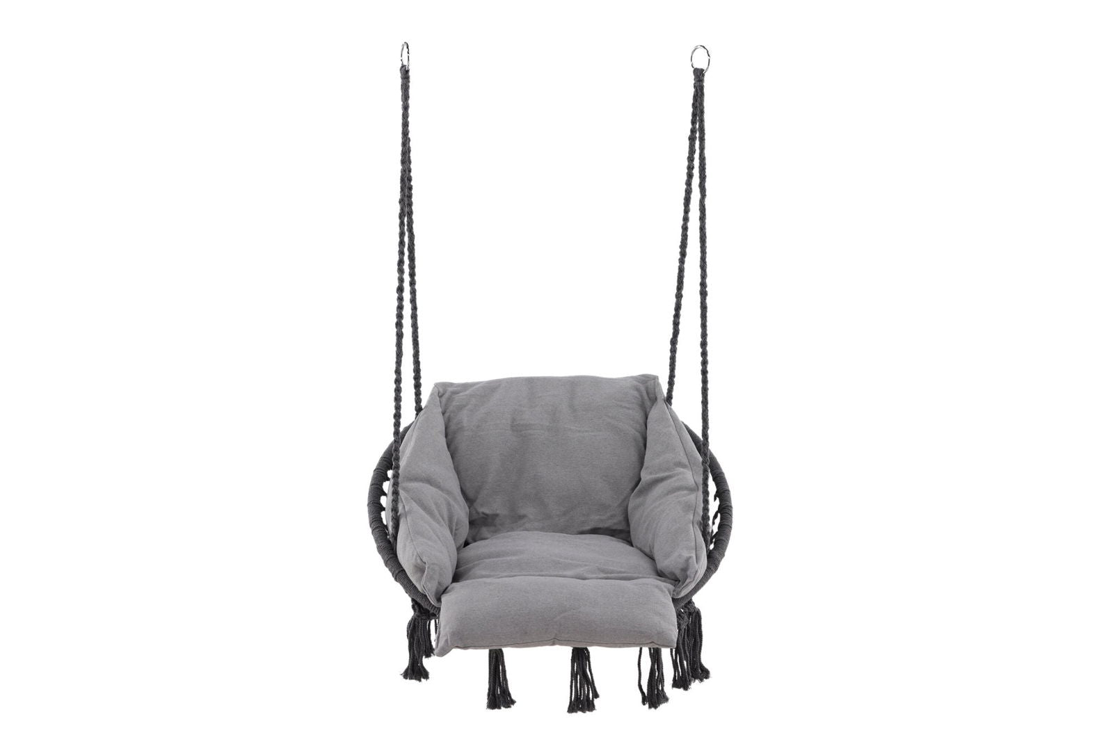 Venture Home Hamtic Swing Steel/Fabric - Grey / w pillows - vivahabitat.com