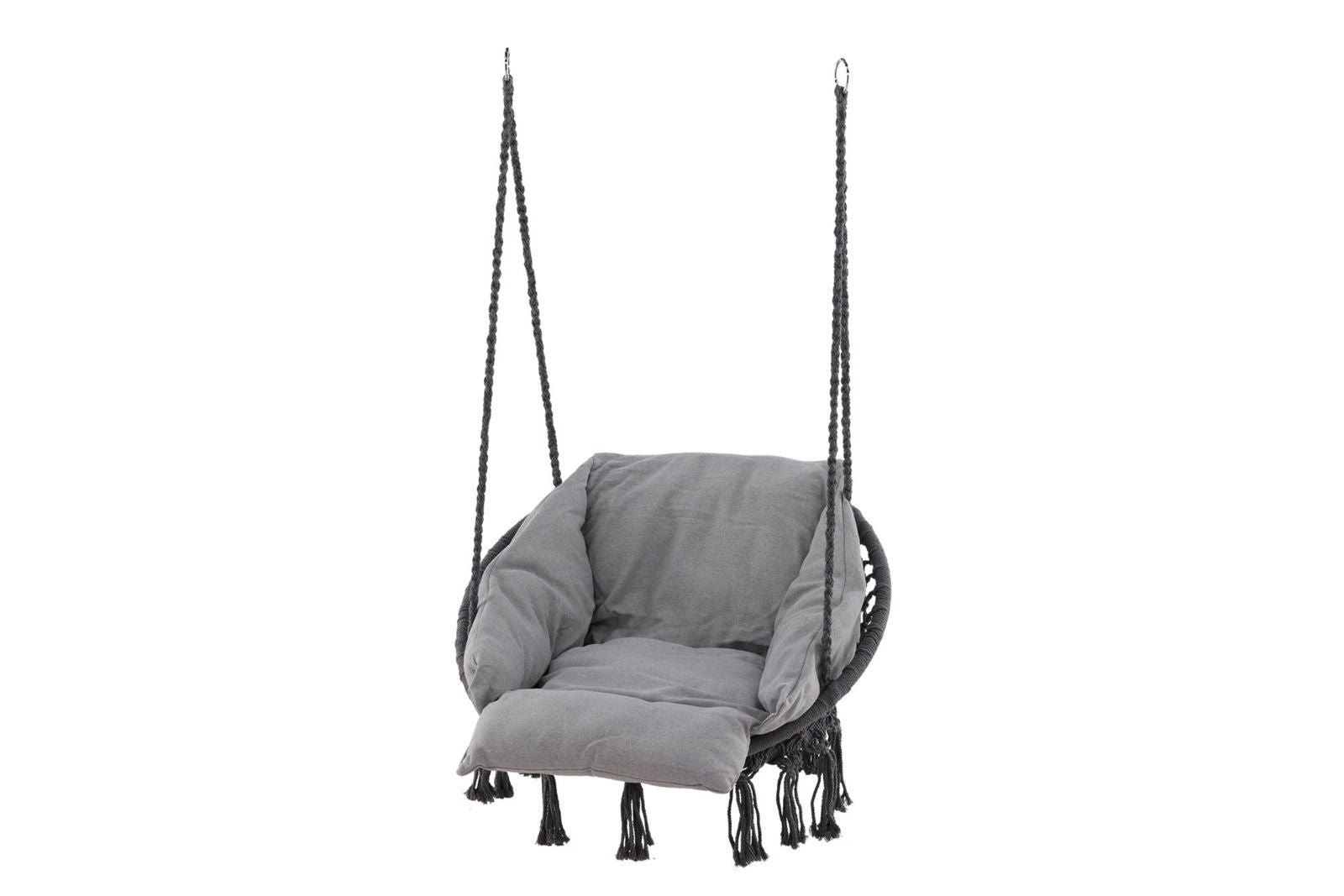 Venture Home Hamtic Swing Steel/Fabric - Grey / w pillows - vivahabitat.com